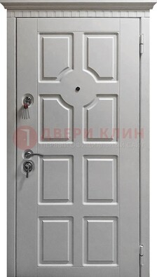 Белая дверь с МДФ ДМ-524 