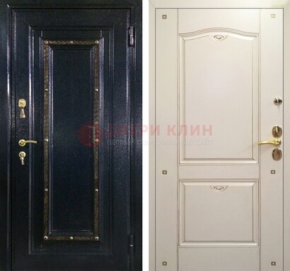 Парадная дверь с золотистым декором ДПР-3 в квартиру в Балашихе
