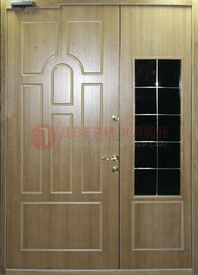 Входная дверь Дверь со вставками из черного стекла ДПР-42 в Электростали